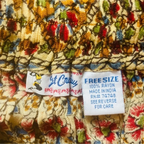 Just Cruising Boho Maxi Skirt Free Size Hippy Gypsy Boho Multicolor - Picture 6 of 8